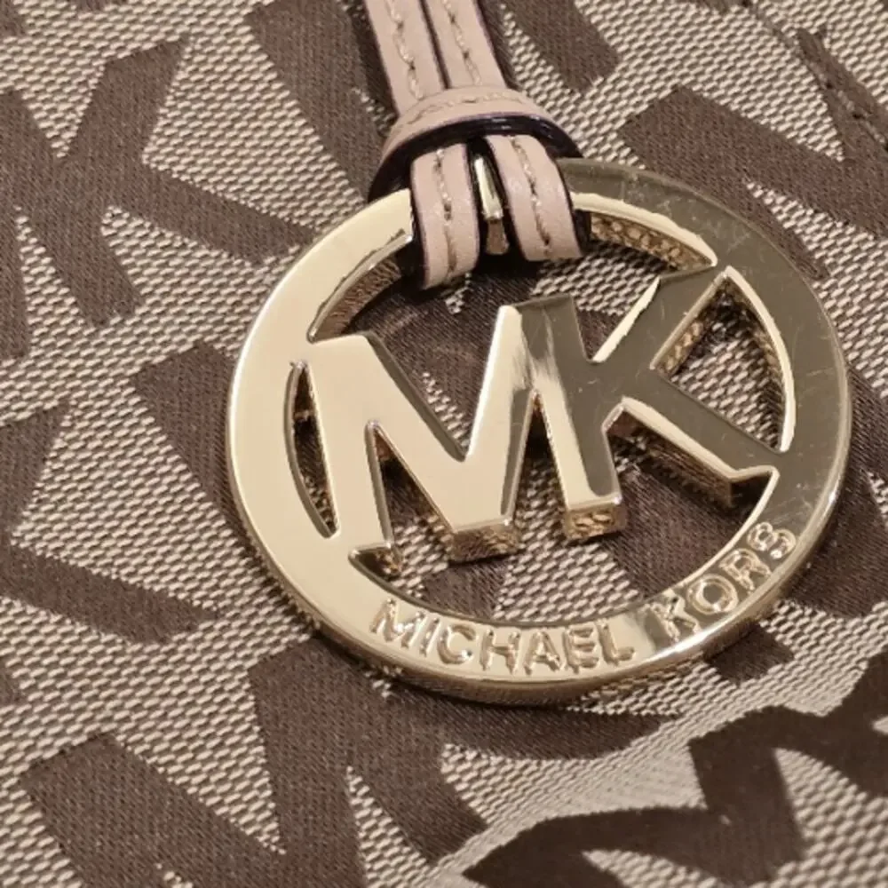 Michael Kors Signature East/West Tote in Brown & Tan – EUC - Picture 6 of 6